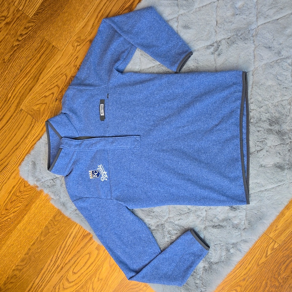 Columbia PFG Kansas City Royals Fleece Pull Over, Women's Small, Great Condition